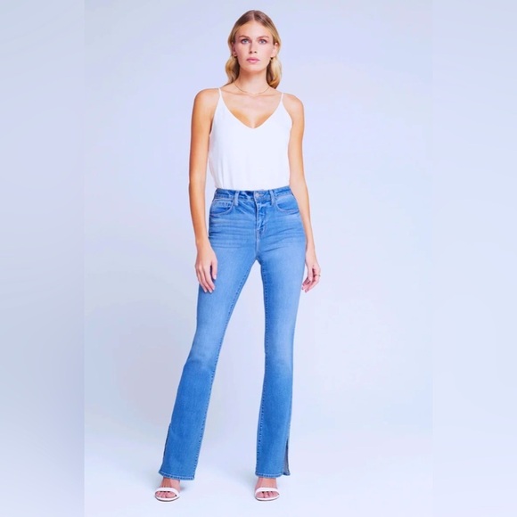 NWT L’AGENCE Abilene High Rise Baby Bootcut Slit Jeans...